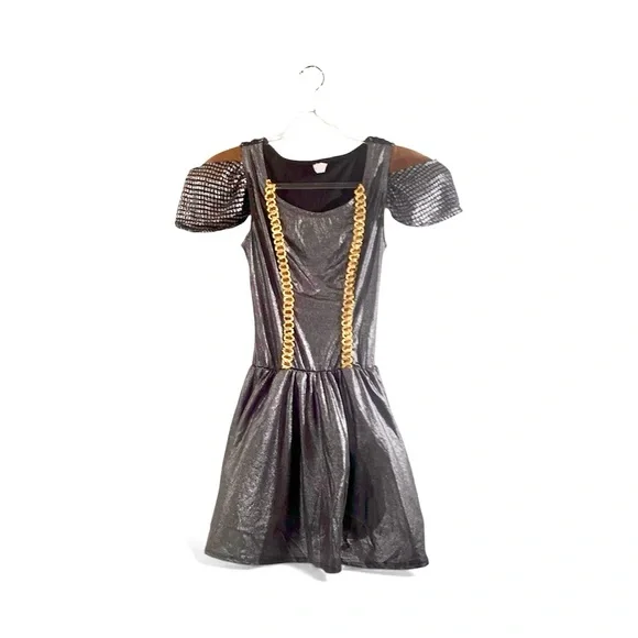 Amscan Black and Gold Knight Warrior Costume Dress - Picture 1 of 4